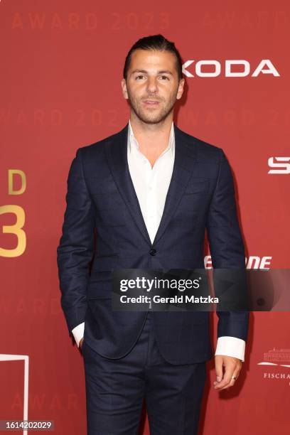 Riccardo Basile attends the SPORT BILD Awards at Hamburger Fischauktionshalle on August 21, 2023 in Hamburg, Germany.