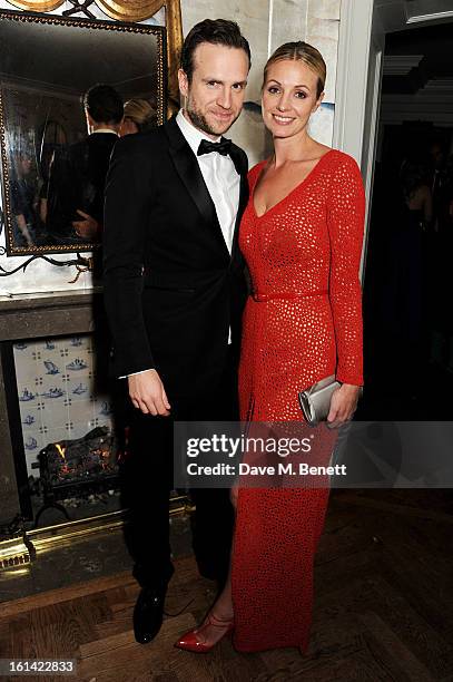 Rafe Spall and Elize du Toit attend The Weinstein Company and Entertainment Film Distributors Post-BAFTA Party hosted by Chopard and Grey Goose at...