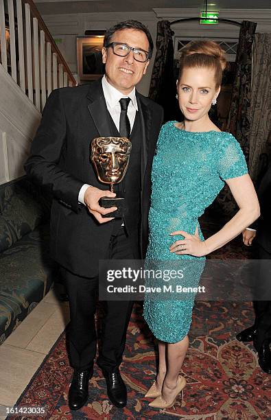 David O. Russell and Amy Adams attend The Weinstein Company and Entertainment Film Distributors Post-BAFTA Party hosted by Chopard and Grey Goose at...