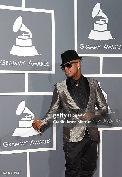 Singer Ne-Yo arrives at the 55th Annual GRAMMY Awards at Staples Center on February 10, 2013 in Los Angeles, California.
