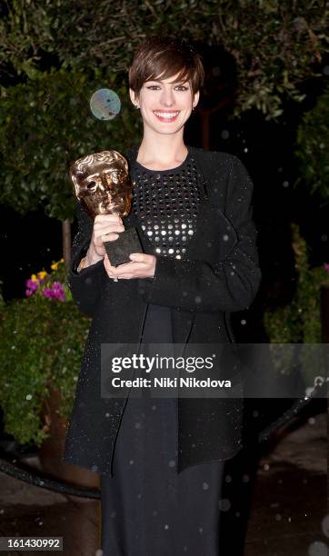 Anne Hathaway sighting on February 10, 2013 in London, England.