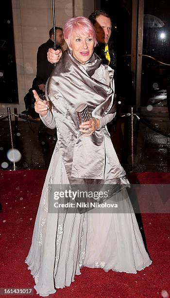 Helen Mirren sighting on February 10, 2013 in London, England.