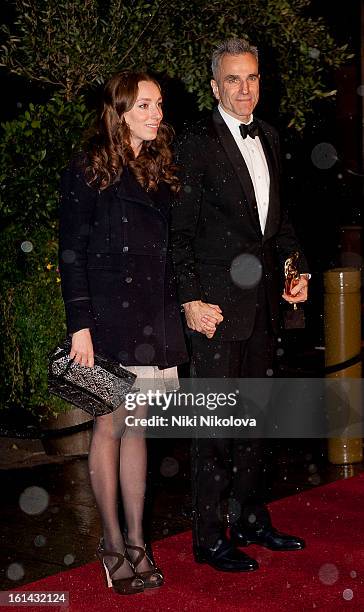 Charissa Shearer and Daniel Day Lewis sighting on February 10, 2013 in London, England.