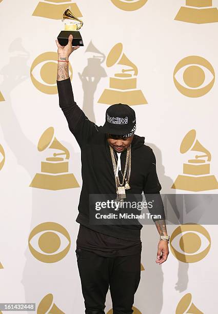 The-Dream attends The 55th Annual GRAMMY Awards - press room held at Staples Center on February 10, 2013 in Los Angeles, California.