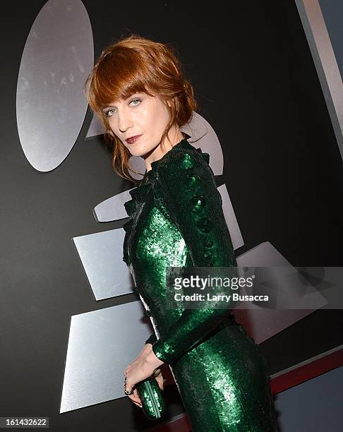 Singer Florence Welch of Florence + the Machine attends attends the 55th Annual GRAMMY Awards at STAPLES Center on February 10, 2013 in Los Angeles,...