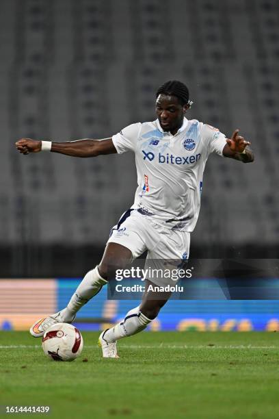 Babajide David Akintola of Yukatel Adana Demirspor in action during the Turkish Super Lig week 2 match between MKE Ankaragucu and Yukatel Adana...