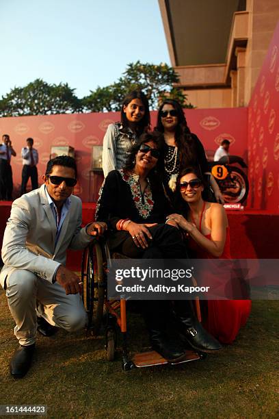 Yudi with guests at the Cartier 'Travel With Style' Concours 2013 at Taj Lands End on February 10, 2013 in Mumbai, India.