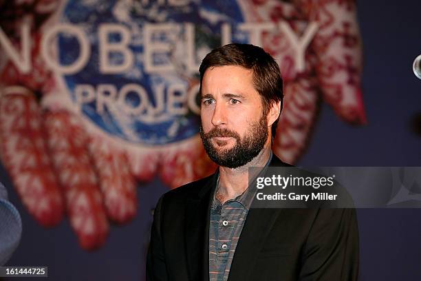 Luke Wilson on stage during the Nobelity Projects Artists and Filmmakers Dinner honoring Kris Kristofferson with the Feed The Peace award at the Four...