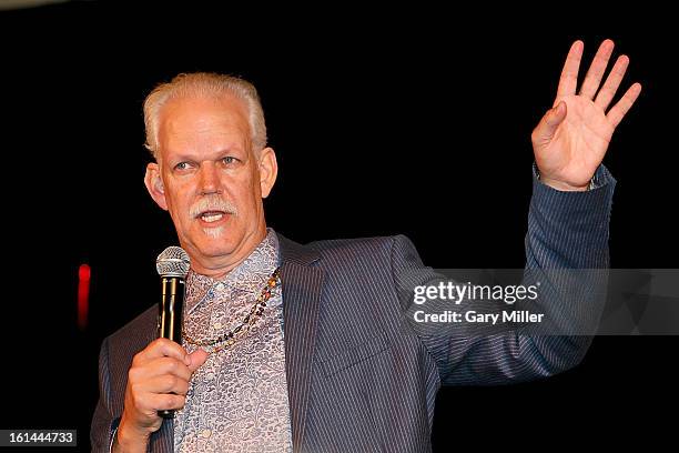 Turk Pipkin speaks during the Nobelity Projects Artists and Filmmakers Dinner honoring Kris Kristofferson with the Feed The Peace award at the Four...