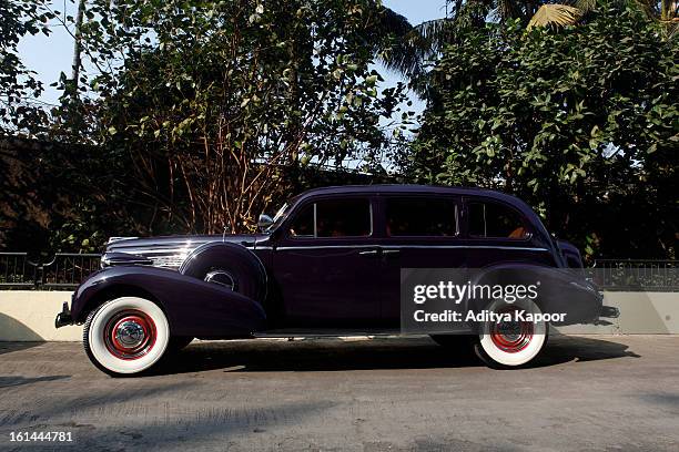 Vintage cars on display at the Cartier 'Travel With Style' Concours 2013 Opening at Taj Lands End on February 10, 2013 in Mumbai, India.