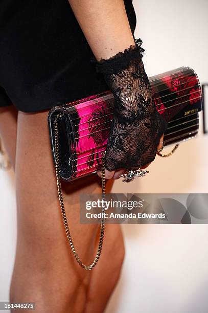 Model and producer Astrid Bryan arrives at the Los Angeles Confidential and Harmony Project GRAMMY after party honoring Mary J. Blige at Elevate...