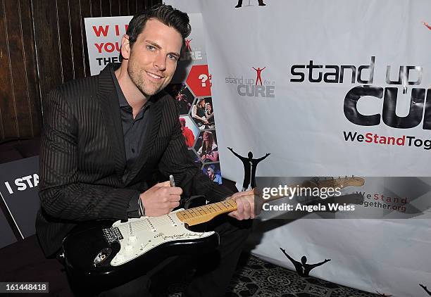 Singer Chris Mann attends the Stand Up For A Cure 2013 Concert Series and Republic Records Grammy Party at The Emerson Theatre on February 10, 2013...