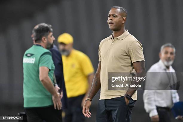 Head Coach of Yukatel Adana Demirspor Patrick Kluivert follows the Turkish Super Lig week 2 match between MKE Ankaragucu and Yukatel Adana Demirspor...