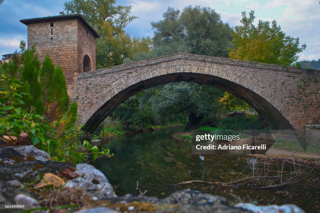 Medieval bridge in Subiaco