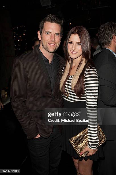 Recording Artists Chris Mann and Cassadee Pope attend Republic Records Post Grammy Party at The Emerson Theatre on February 10, 2013 in Hollywood,...