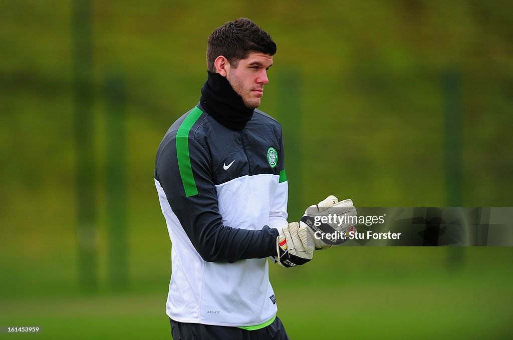 Celtic Training Session And Press Conference