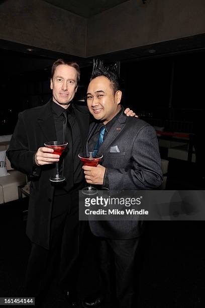 Scott Domer and Philip Cuenco attend Los Angeles Confidential Magazine and Mary J. Blige celebrate the GRAMMYS at Elevate Lounge with Ciroc Premium...