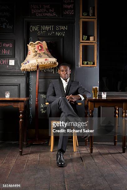Actor David Harewood is photographed for the Observer on December 4, 2012 in London, England.