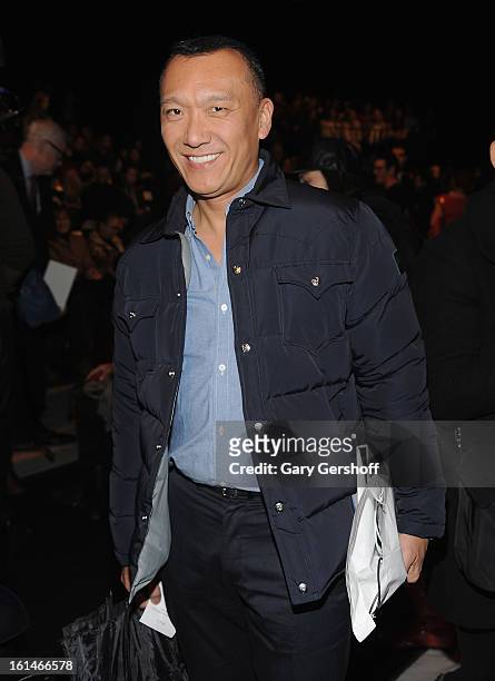 Creative Director, Elle magazine, Joe Zee attends the Carolina Herrera fashion show during Fall 2013 Mercedes-Benz Fashion Week at The Theatre at...