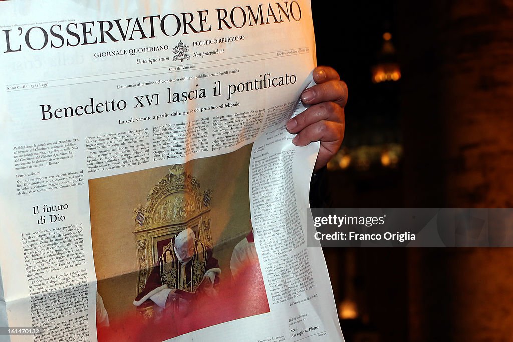 Faithfuls React At Pope Benedict XVI Resignation News