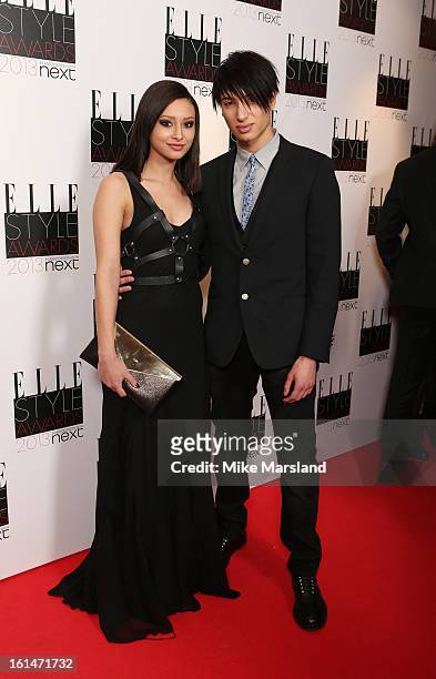 Leah Weller and Nate Weller attend the Elle Style Awards 2013 at The Savoy Hotel on February 11, 2013 in London, England.
