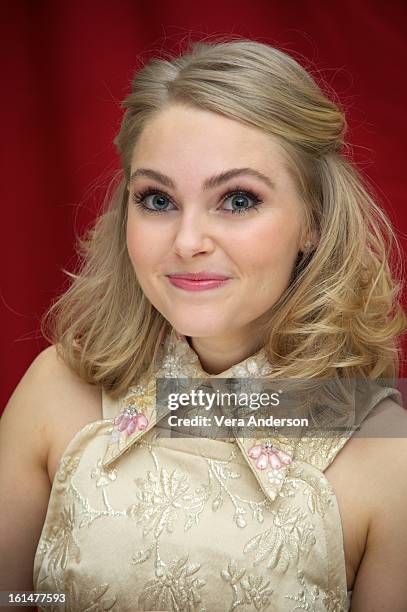 AnnaSophia Robb at the "The Carrie Diaries" Press Conference at the London Hotel on February 8, 2013 in New York City.