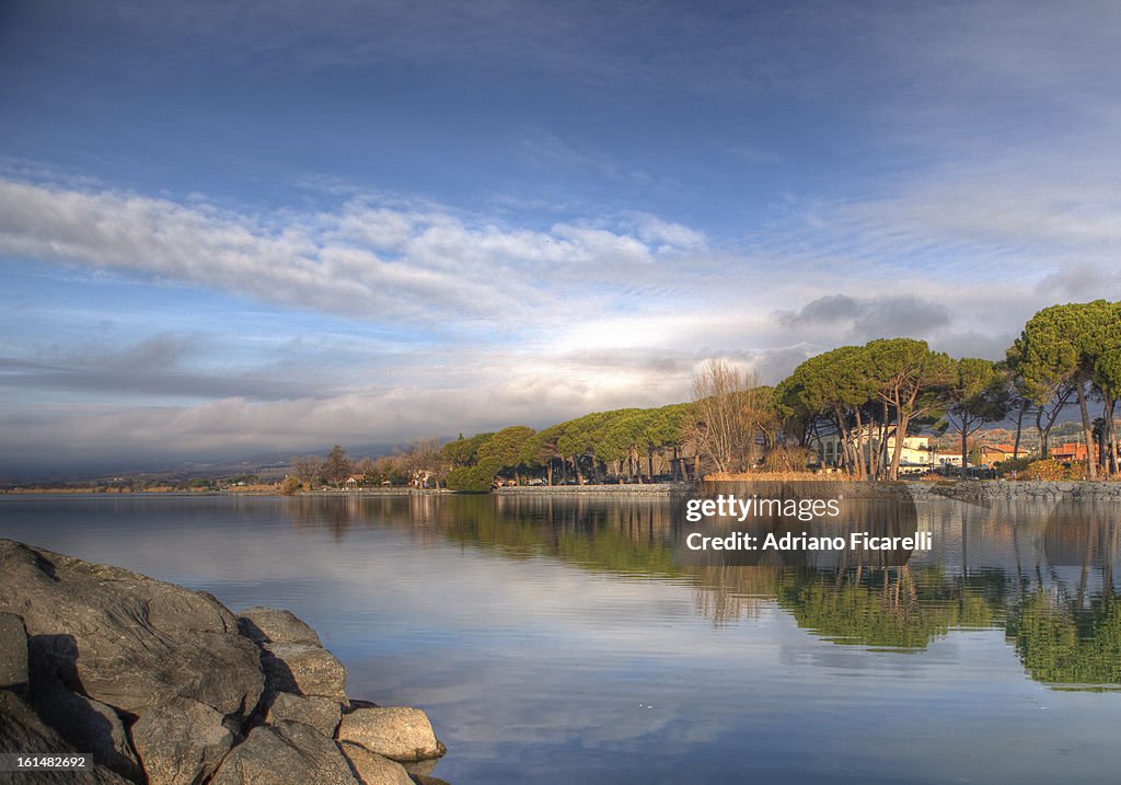 Reflections on Lake Bolsena