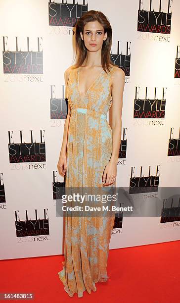 Kendra Spears poses in the press room at the Elle Style Awards at The Savoy Hotel on February 11, 2013 in London, England.