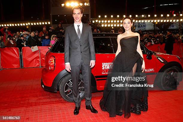 Jure Henigman and Arta Dobroshi attend 'Mini Shooting Stars' - BMW at the 63rd Berlinale International Film Festival at the Berlinale-Palast on...