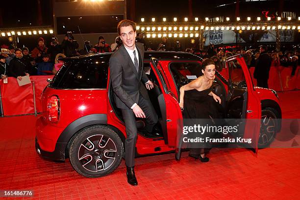 Jure Henigman and Arta Dobroshi attend 'Mini Shooting Stars' - BMW at the 63rd Berlinale International Film Festival at the Berlinale-Palast on...