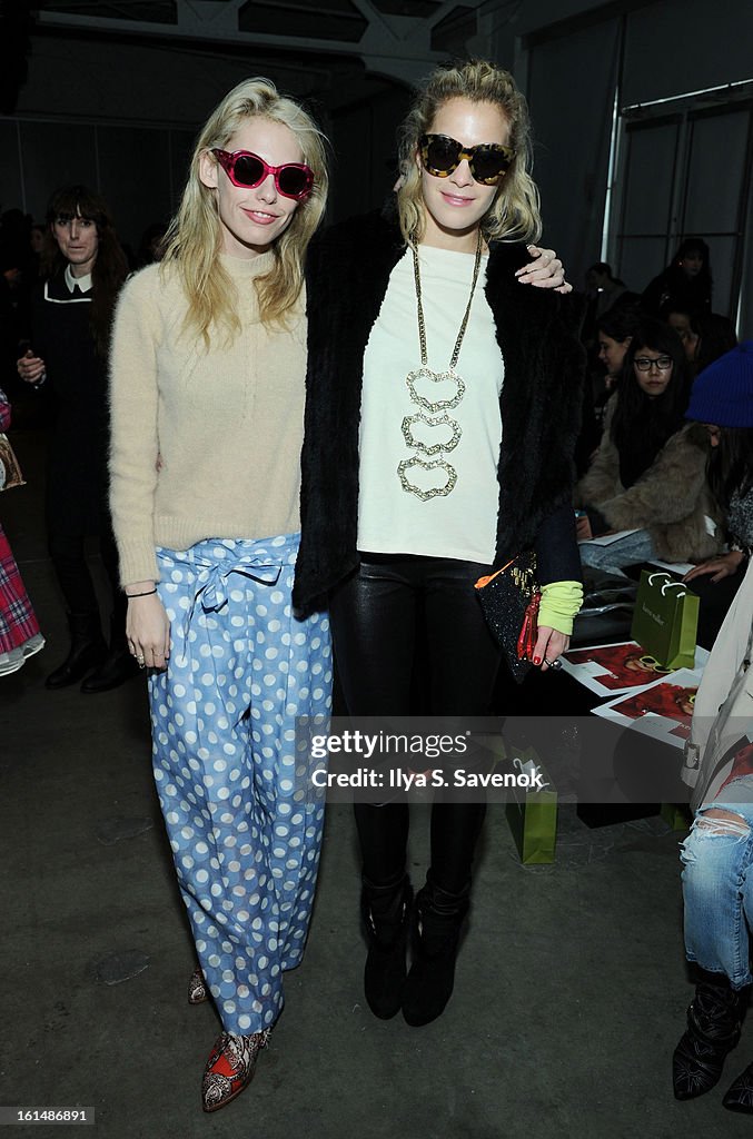 Karen Walker - Front Row - Fall 2013 Mercedes-Benz Fashion Week