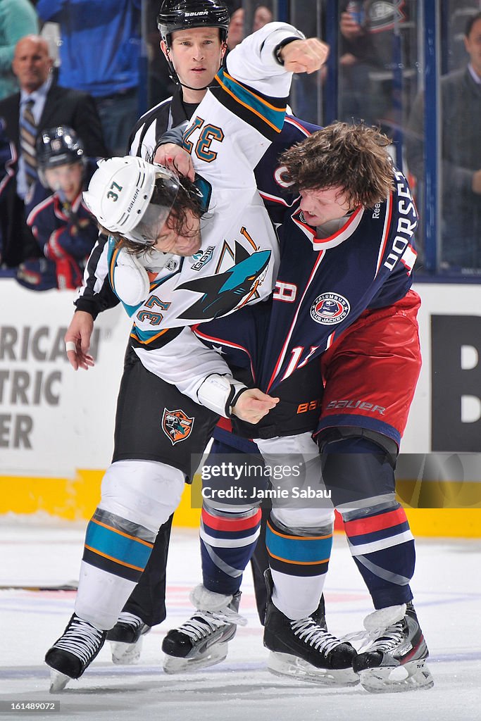 San Jose Sharks v Columbus Blue Jackets