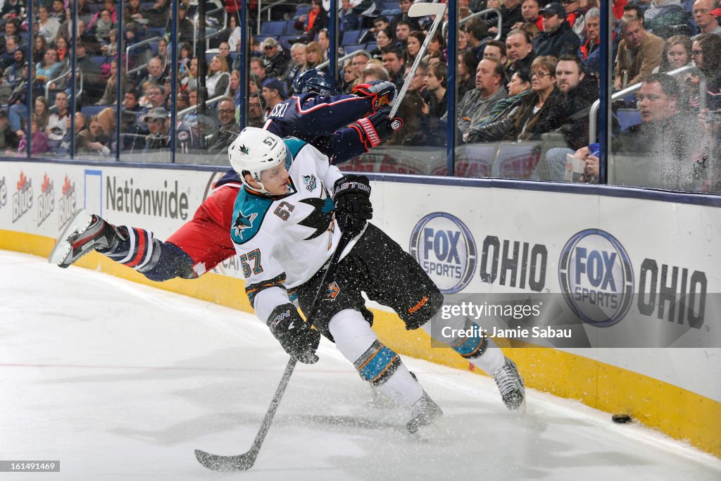 San Jose Sharks v Columbus Blue Jackets