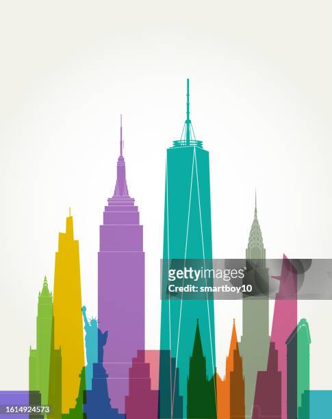 ilustrações, clipart, desenhos animados e ícones de skyline de new york - st patrick's cathedral manhattan