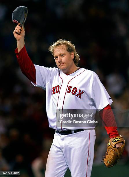 Red Sox manager Terry Francona sent starting pitcher Curt Schilling out to begin the top of the eighth inning, but he had no intention of letting him...