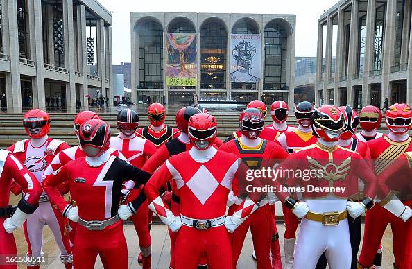 Power Ranger Manchester The Power Rangers visit Lincoln Center for the Performing Arts during ...