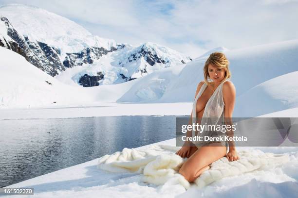 Swimsuit Issue 2013: Model Kate Upton poses for the 2013 Sports Illustrated Swimsuit issue on December 2, 2012 in Antarctica. PUBLISHED IMAGE. CREDIT...