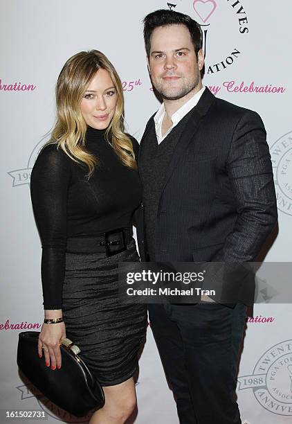 Hilary Duff and Mike Comrie arrive at the PGA TOUR Wives Association celebrates its 25th Anniversary held at Fairmont Miramar Hotel on February 11,...