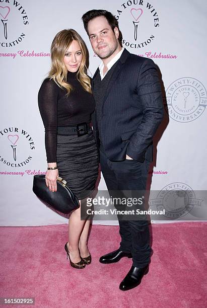 Singer/actress Hilary Duff and hockey player Mike Comrie attends the PGA TOUR Wives Association 25th anniversary at Fairmont Miramar Hotel on...