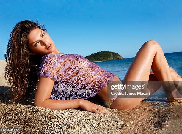 Swimsuit Issue 2013: Model Alyssa Miller poses for the 2013 Sports Illustrated Swimsuit issue on May 7, 2012 in Hayman Island, Australia. PUBLISHED...