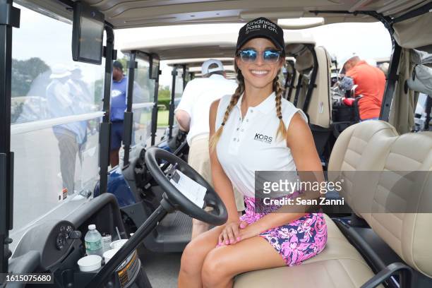 Victoria Arlen attends God's Love Open: A Golf, Tennis, and Pickleball Event benefiting God's Love We Deliver at Westchester Country Club on August...