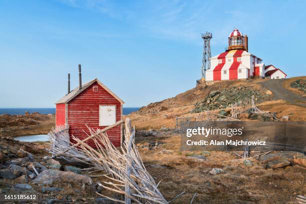 cape bonavista lighthouse newfoundland - cape bonavista stock pictures, royalty-free photos & images
