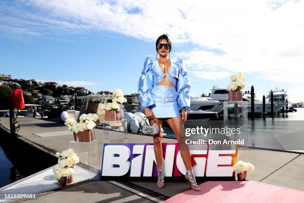 Caroline Gaultier poses during a media call for the Real Housewives of Sydney on August 15, 2023 in Sydney, Australia.