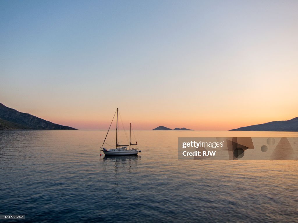 Sail Boat on Water