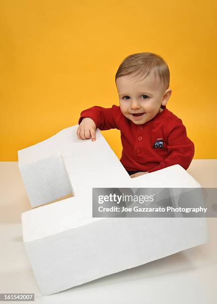 number one - one baby boy only stock pictures, royalty-free photos & images