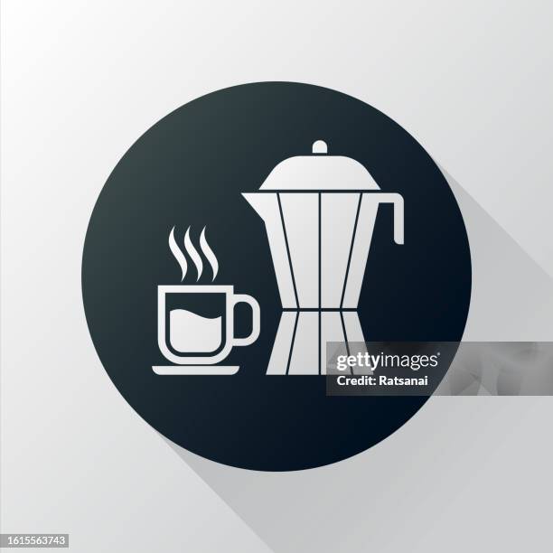 coffee pot - coffee pot pouring stock illustrations