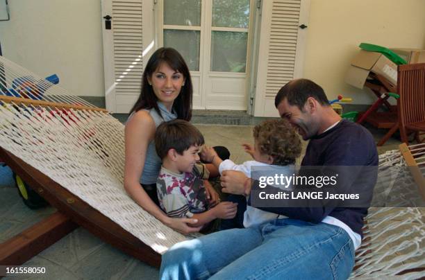 Zinedine Zidane With Family In His House In Turin.