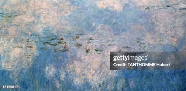 The Monet Nympheas At The Museum Of Orangerie. The new arrangement of 'Waterlilies' by Claude Monet at the Orangerie Museum has restored PARIS: in...