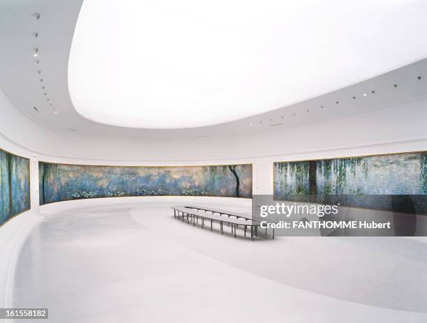 The Monet Nympheas At The Museum Of Orangerie. The new arrangement of 'Waterlilies' by Claude Monet at the Orangerie Museum has restored PARIS: in...