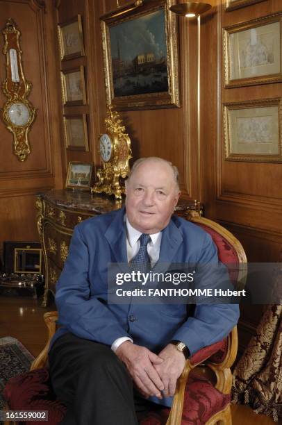 Rendezvous With Albert Frere In Paris. The Belgian businessman Albert FRERE, owner, with Bernard Arnault, the grand cru Chateau Cheval Blanc,...